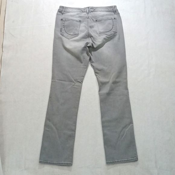 Code Bleu jeans women's size 10 gray Maya straight distress / - Picture 3 of 12